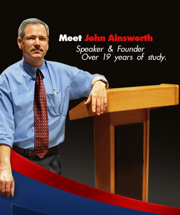 Meet John Ainsworth. Speaker and Founder, Over 19 years of study.